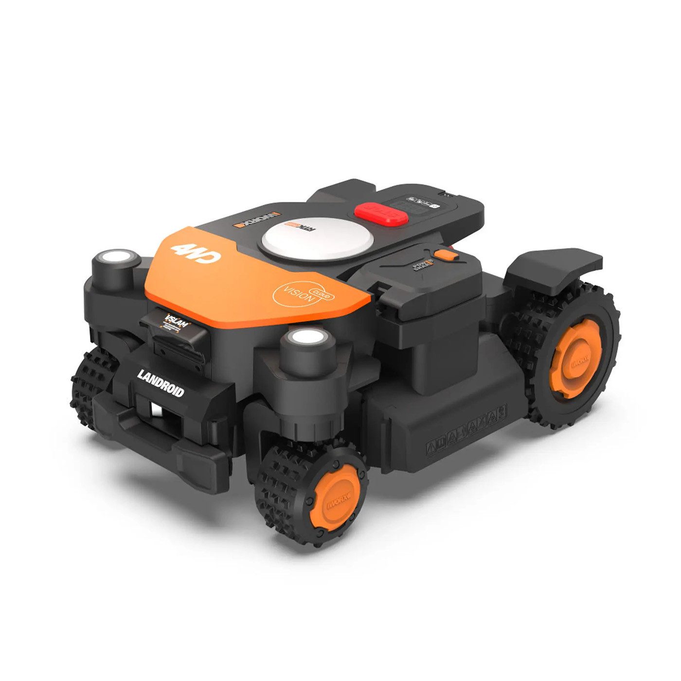 Worx Rasenmähroboter Vision RTK AWD M600, (Set), 4WD-Allradantrieb, KI-Kamerasystem, RTK-Navigation