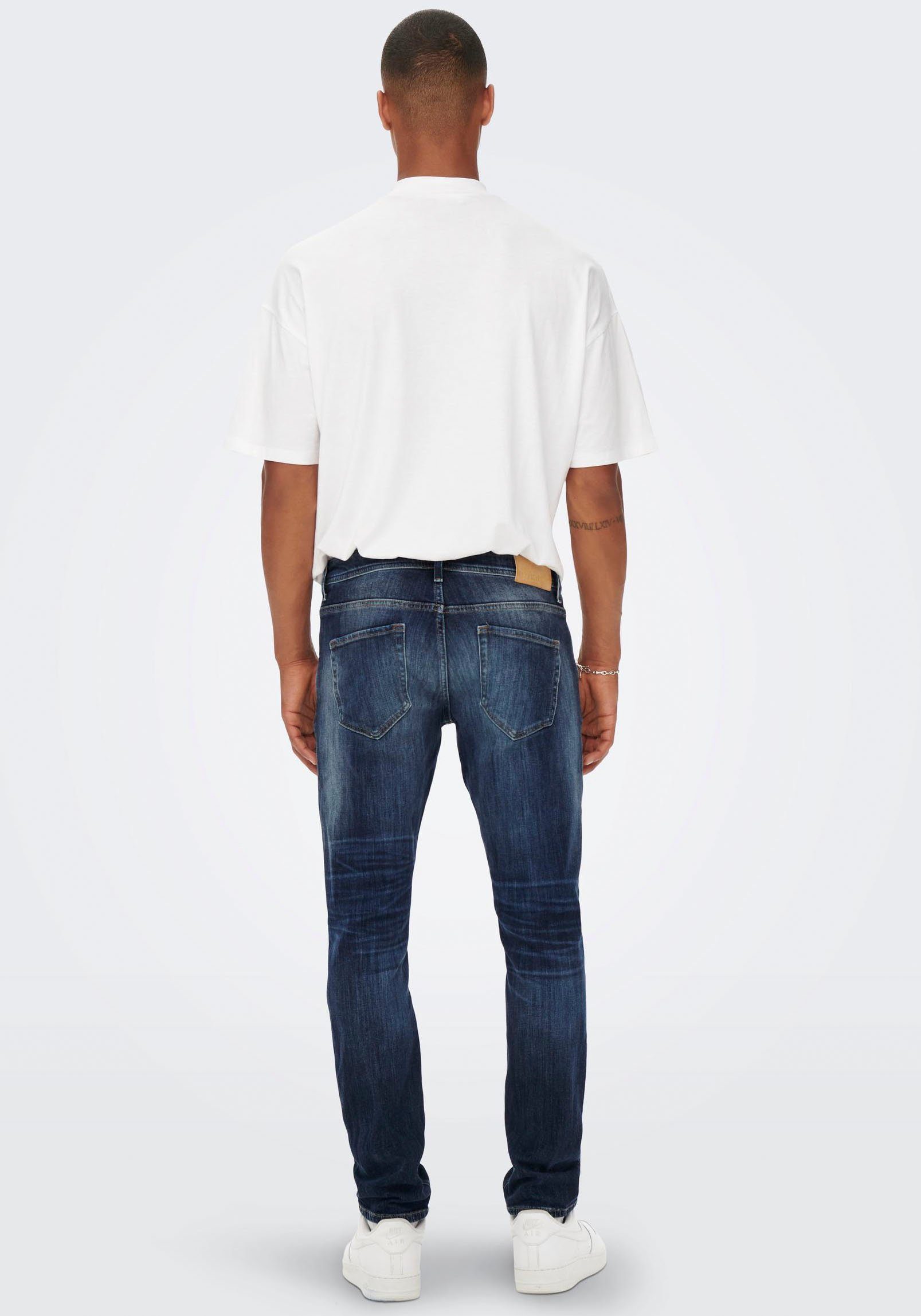 ONLY & SONS Straight-Jeans ONSWEFT REGULAR WB 0021 TAI DNM NOOS Baumwollmischung, straight fit