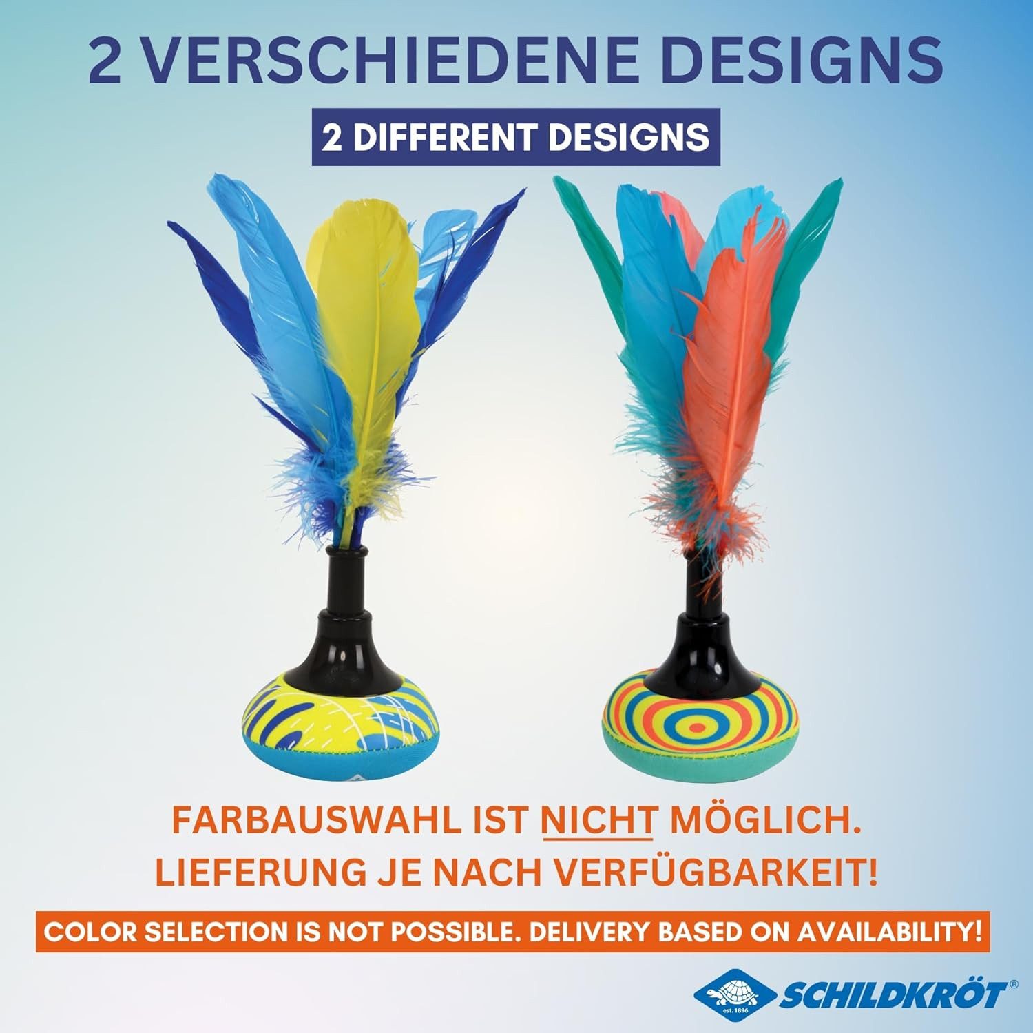 Schildkröt Spiel Schildkröt Peteca Handfederball Neopren 24 cm Naturfedern