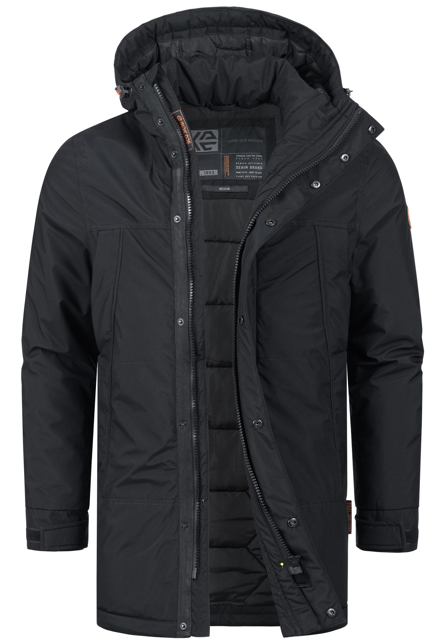Indicode Winterjacke Herren INBenyot Parka Winter Herrenjacke Warme Herren-Winterjacke