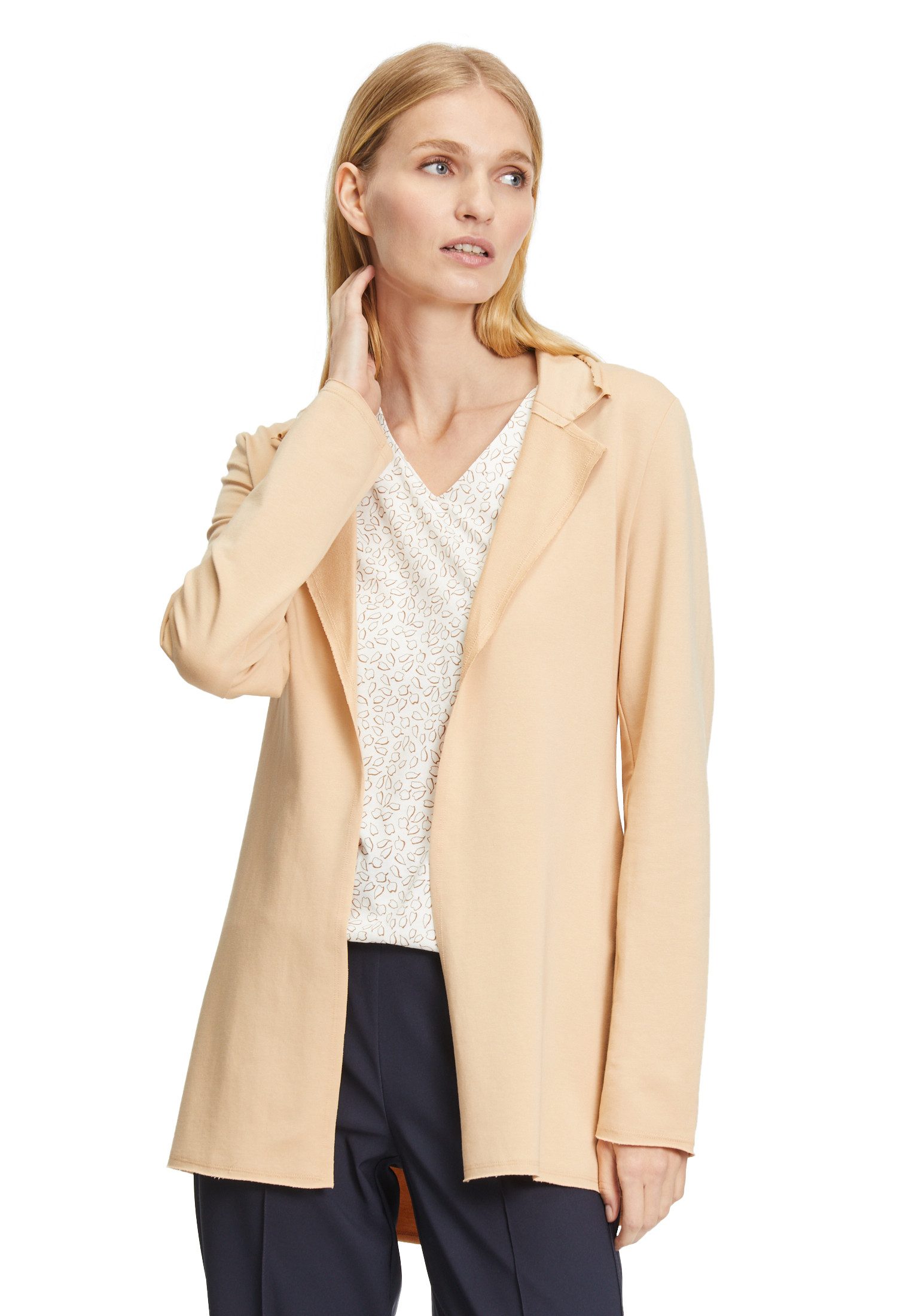 Cartoon Canvasjacke Cartoon Casual-Blazer mit Reverskragen