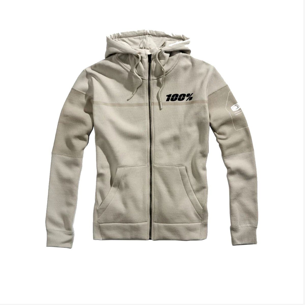 S Grau - (1-tlg) Zip Hoodies Emissary 100% Kapuzenpullover 100% Hoody