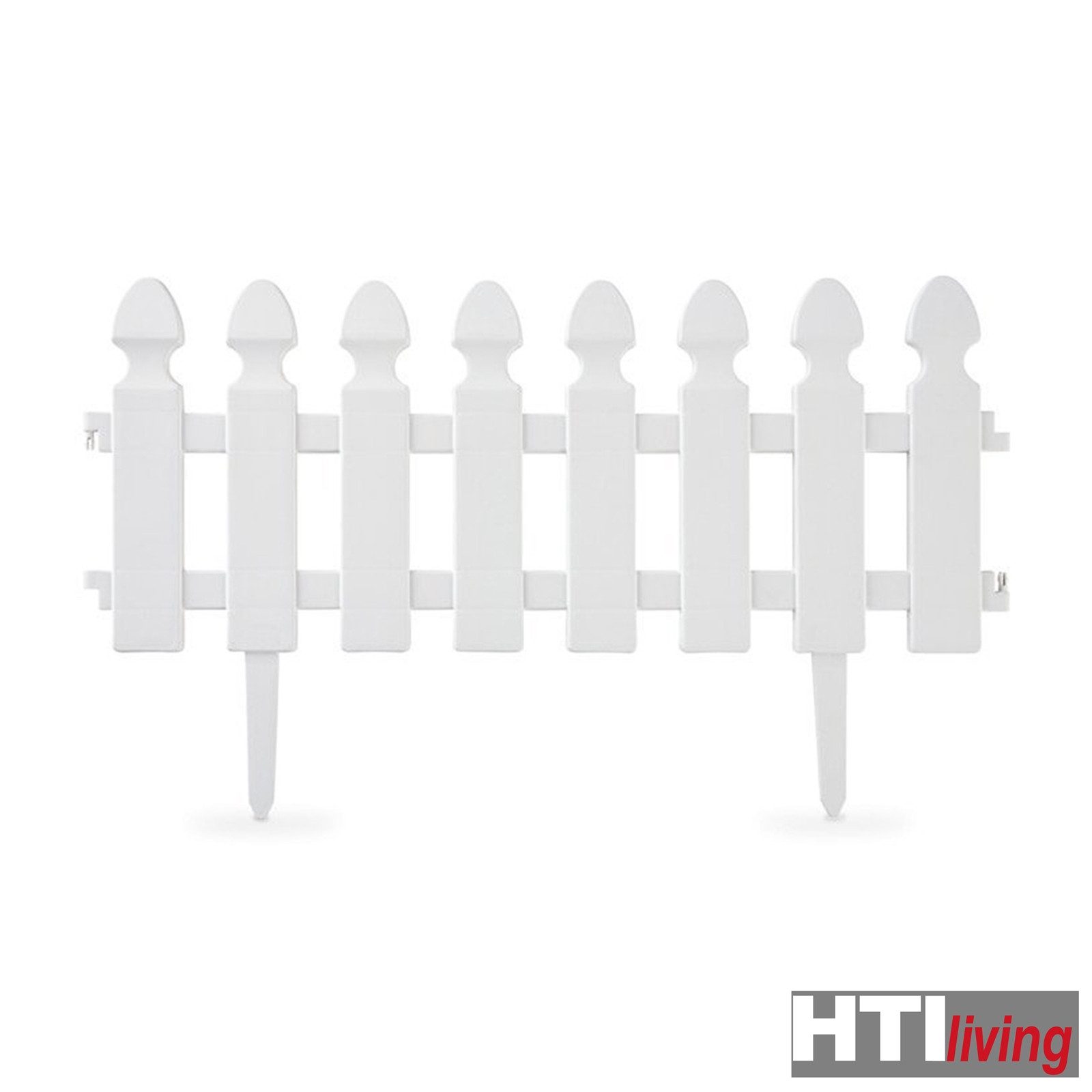 HTI-Living Beetbegrenzung Zierzaun Palisade 4-teilig Nessa, 4 Zaunelemente, günstig online kaufen