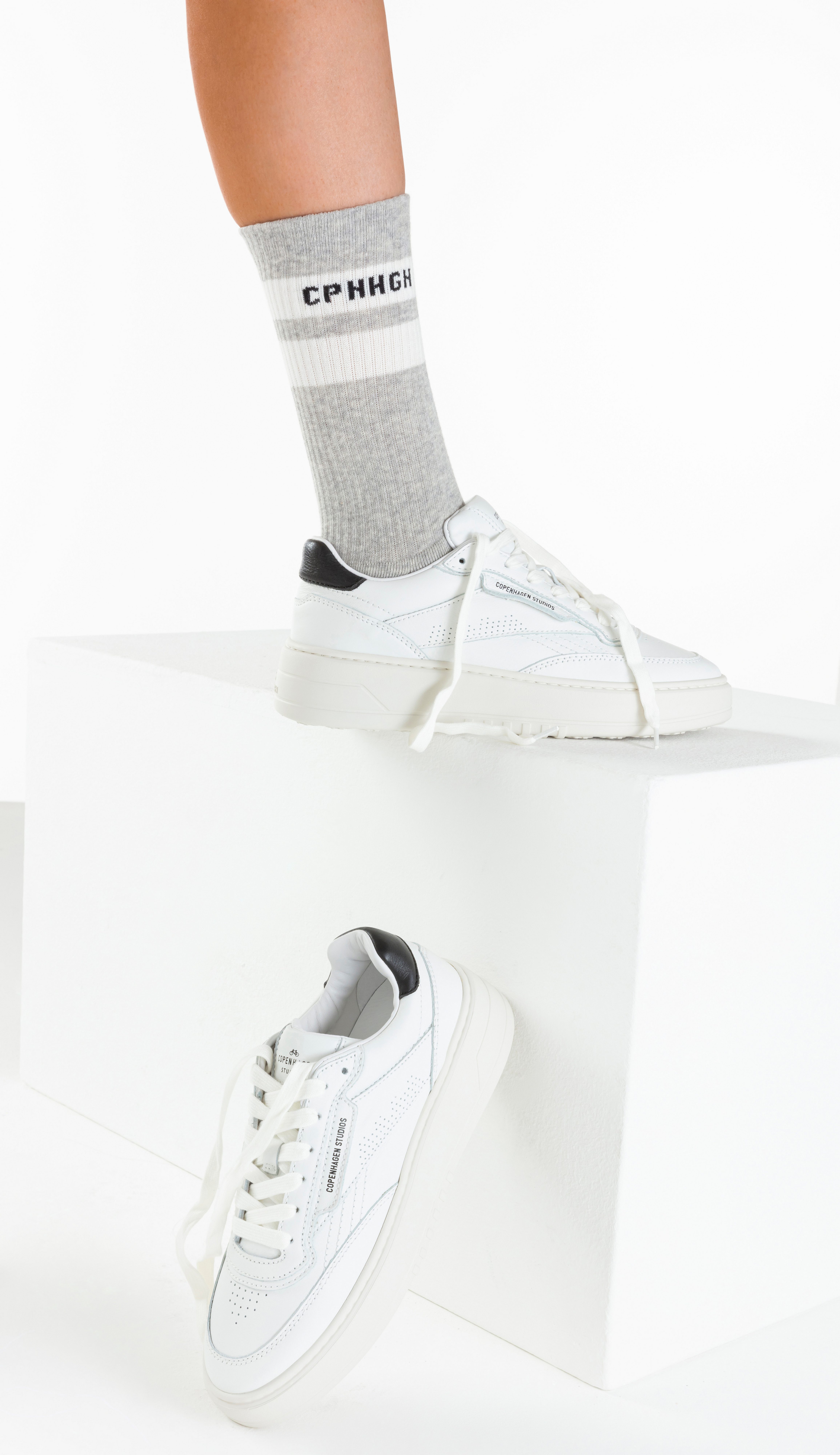 Copenhagen Studios Tennissocken (Packung, 3-Paar) mit Streifendesign und Vollfrottee