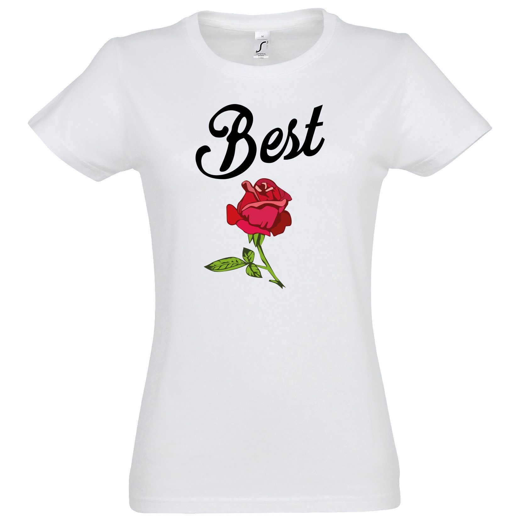 T-Shirt Best Friends BFF Rose Damen T-Shirt Freunde Set