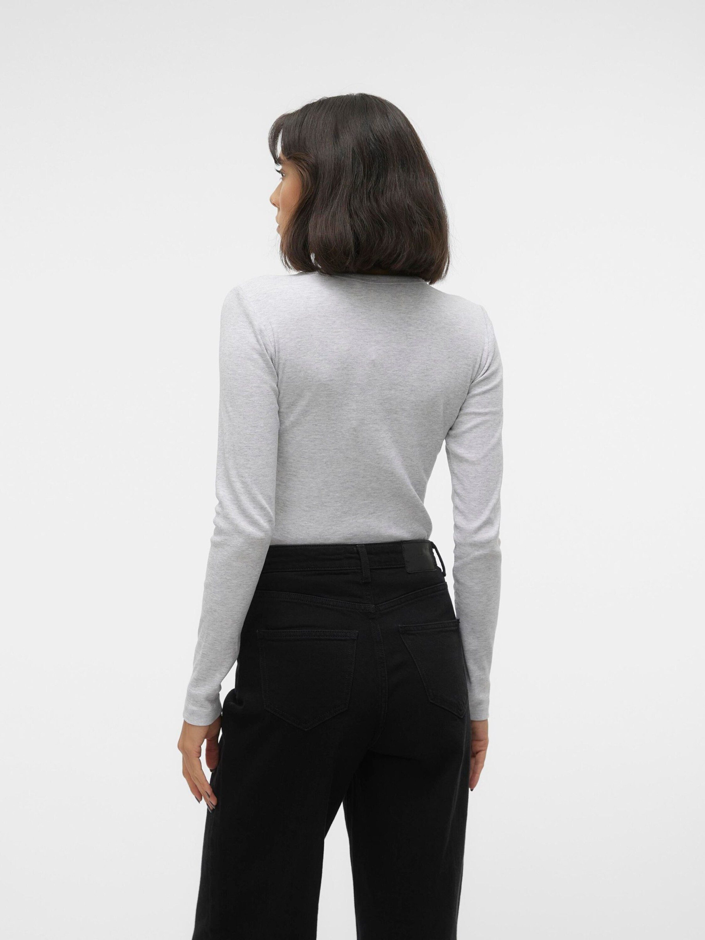 Vero Moda Langarmshirt VMChloe (1-tlg) Plain/ohne Details – Bild 3 von 5