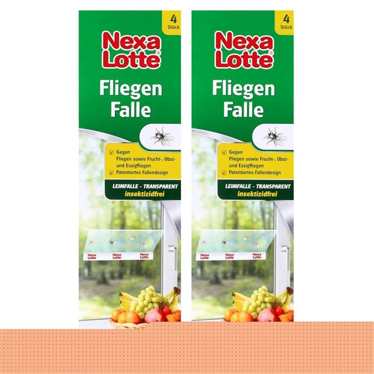 Nexa Lotte Insektenfalle Nexa Lotte Fliegen Falle 4 Stk. - Frucht-, Obst- und Essigfliegen (2er