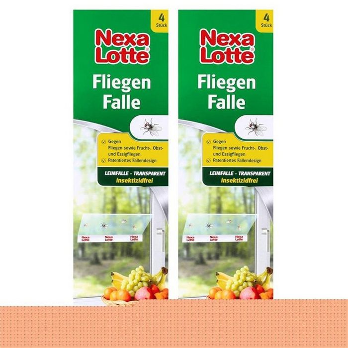 Nexa Lotte Insektenfalle Nexa Lotte Fliegen Falle 4 Stk. - Frucht- Obst- und Essigfliegen (2er