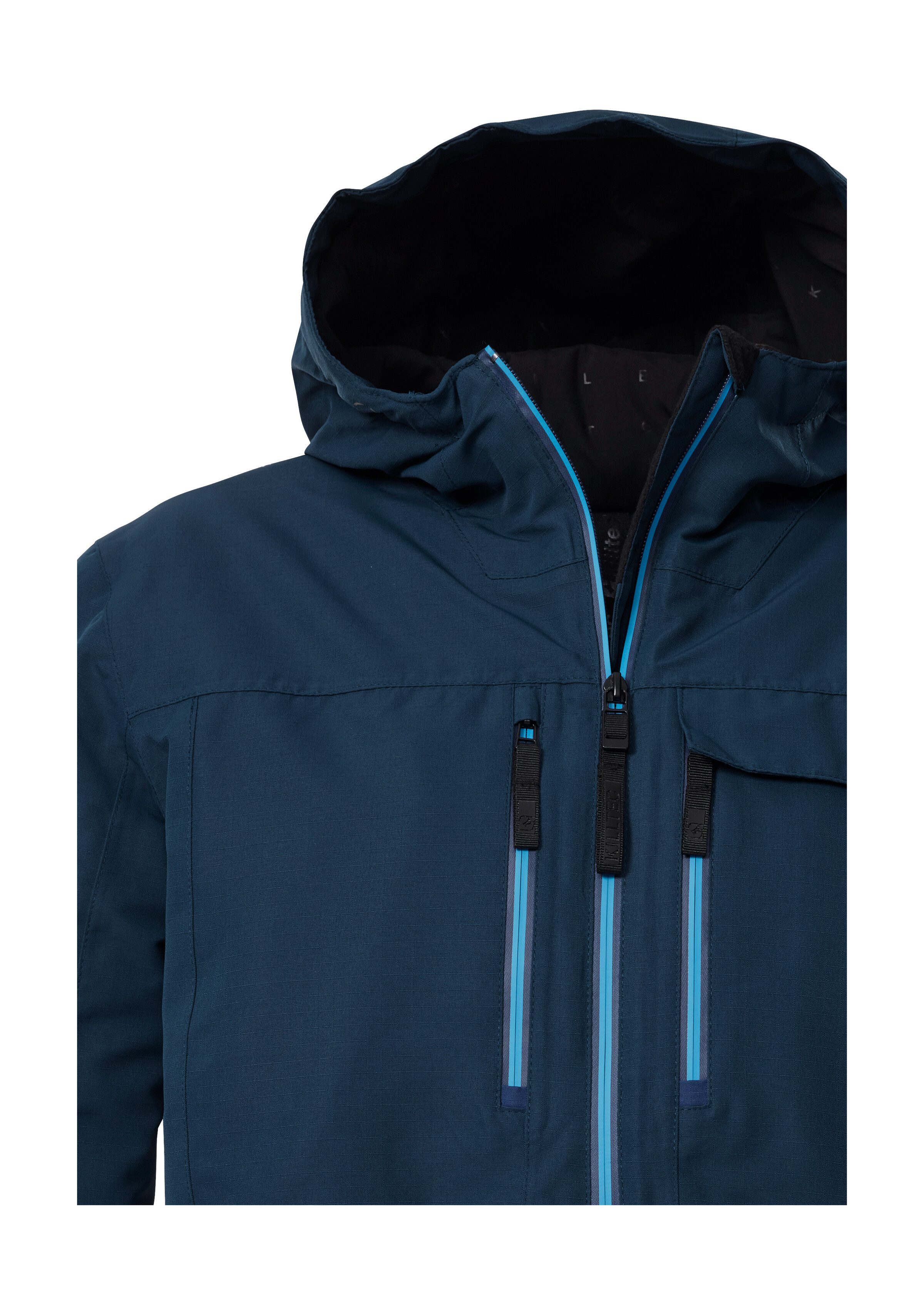 Killtec Skijacke KSW 53 MN SKI JCKT Skijacke: wasserdicht, atmungsaktiv, Colourblock, viele Taschen