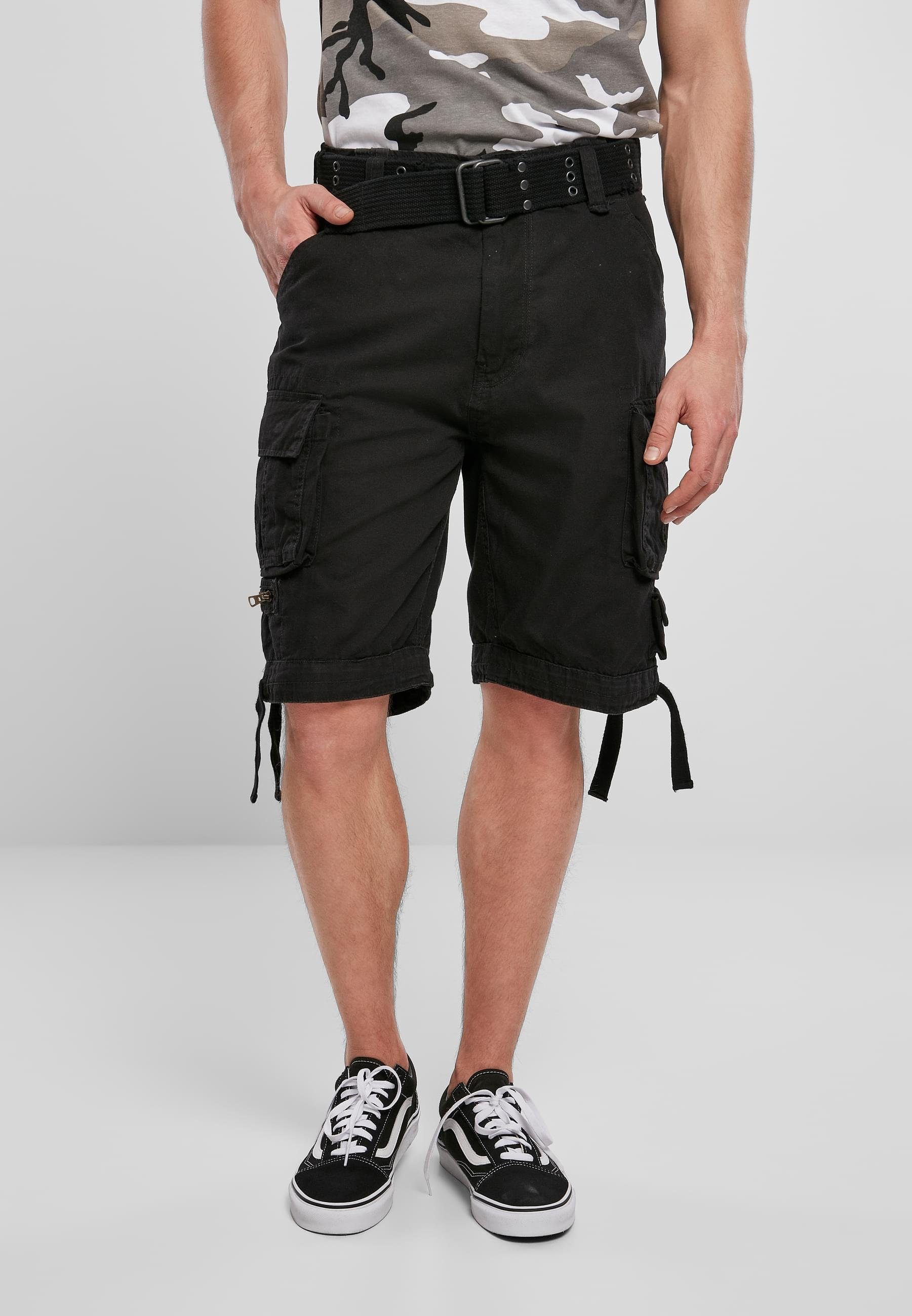 Vintage Cargo (1-tlg) Brandit Shorts Herren black Savage Stoffhose