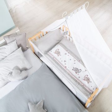 roba® Beistellbett Room Bed, Beistellbett zum Elternbett mit kompletter Ausstattung