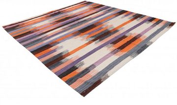 Orientteppich Kelim Design 265x282 Handgewebter Orientteppich Quadratisch, Nain Trading, quadratisch, Höhe: 3 mm