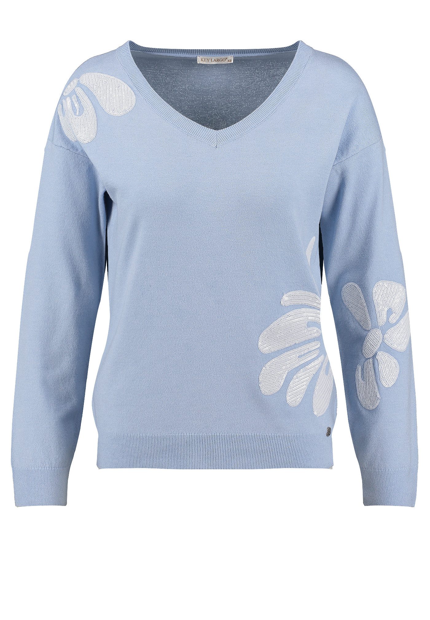 Key Largo Rundhalspullover WKN CRUISE v-neck (1-tlg)