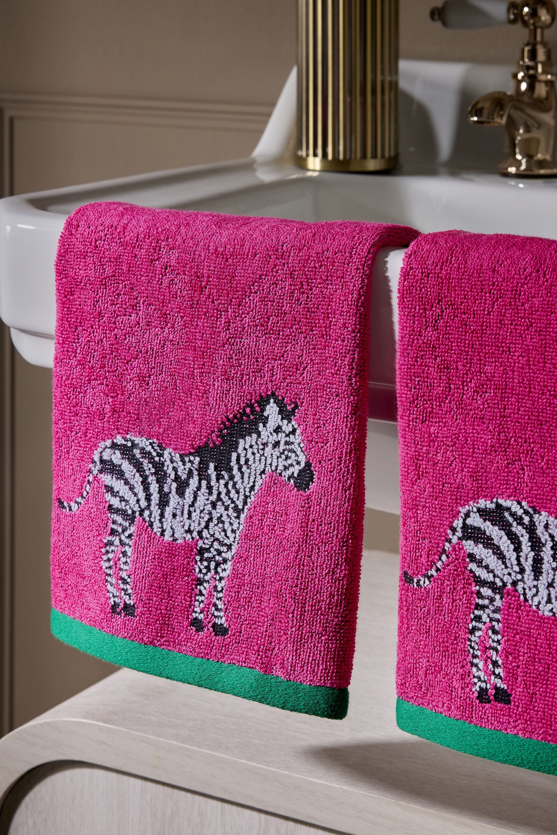 Next Handtuch Zebra-Gesichtswaschlappen aus Baumwolle, 2er-Pack, (2-St) günstig online kaufen