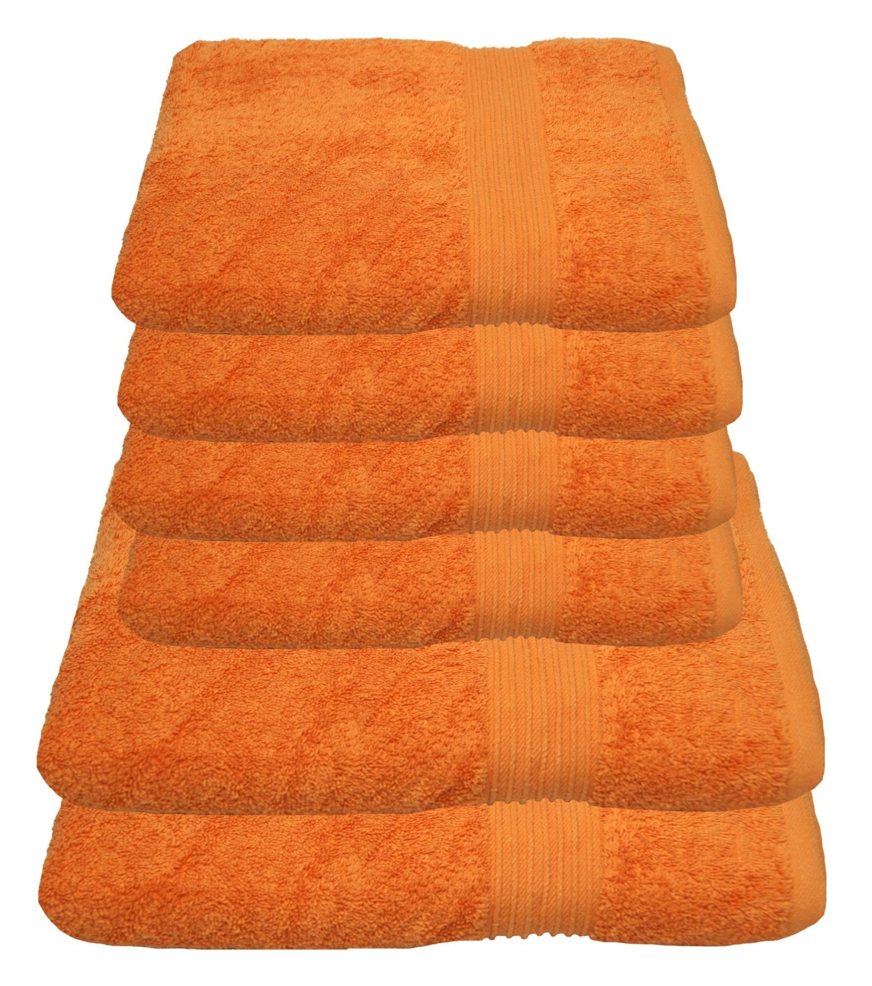 Julie Julsen Handtücher 6-Handtücher-Orange, Baumwolle (6-St) günstig online kaufen