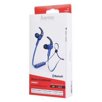 Hama Sport BT Kopfhörer Bluetooth Headset Ohrbügel Headset (Anruffunktion, Bluetooth, Mikrofon, Wiedergabe-Steuerung, Bluetooth 5.0, Schweißfest, Anruf-Funktionen, Wiedergabe-Steuerung, mit Mikrofon)