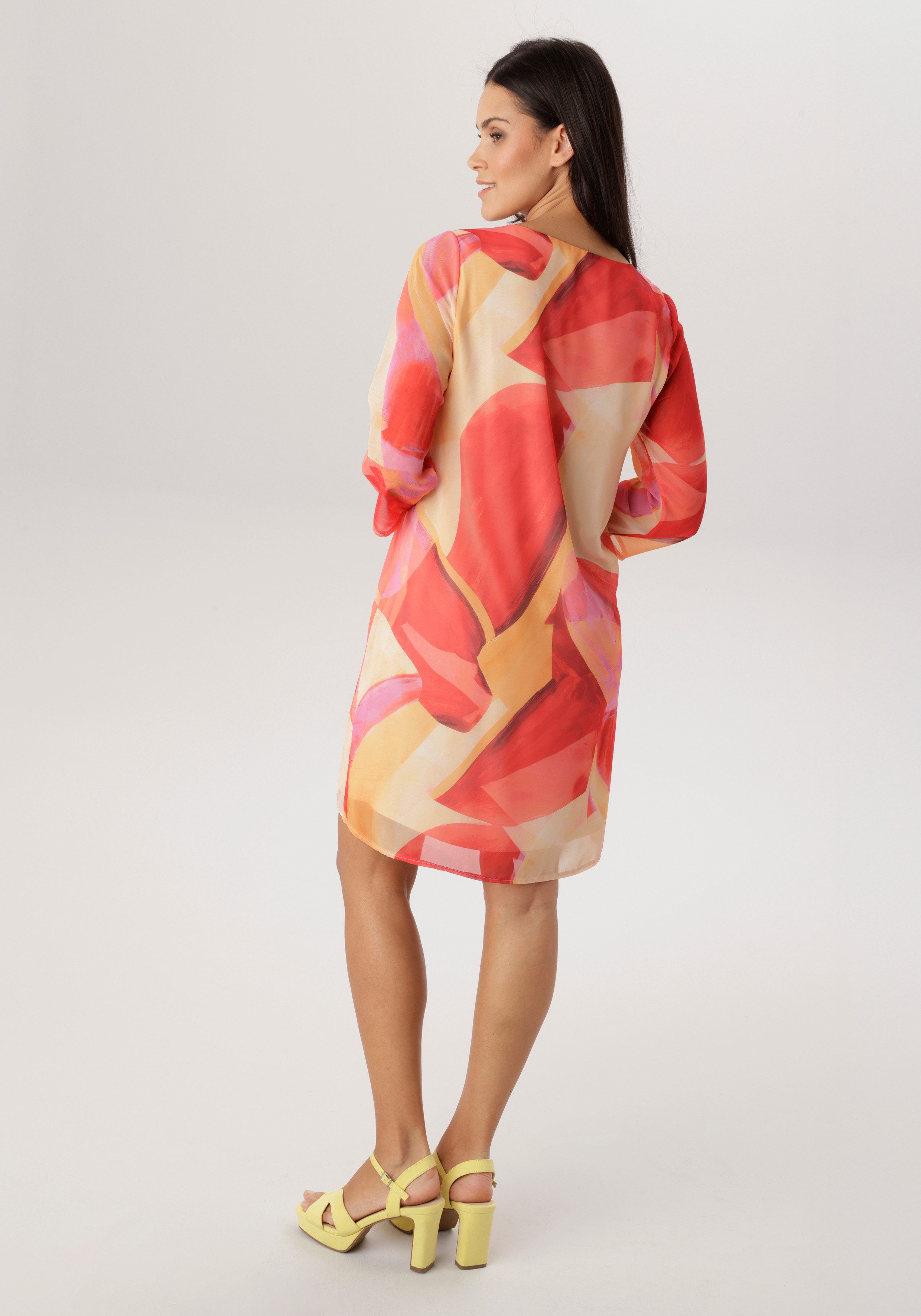 Aniston SELECTED Chiffonkleid aus zartem Chiffon und gefüttert - NEUE KOLLEKTION