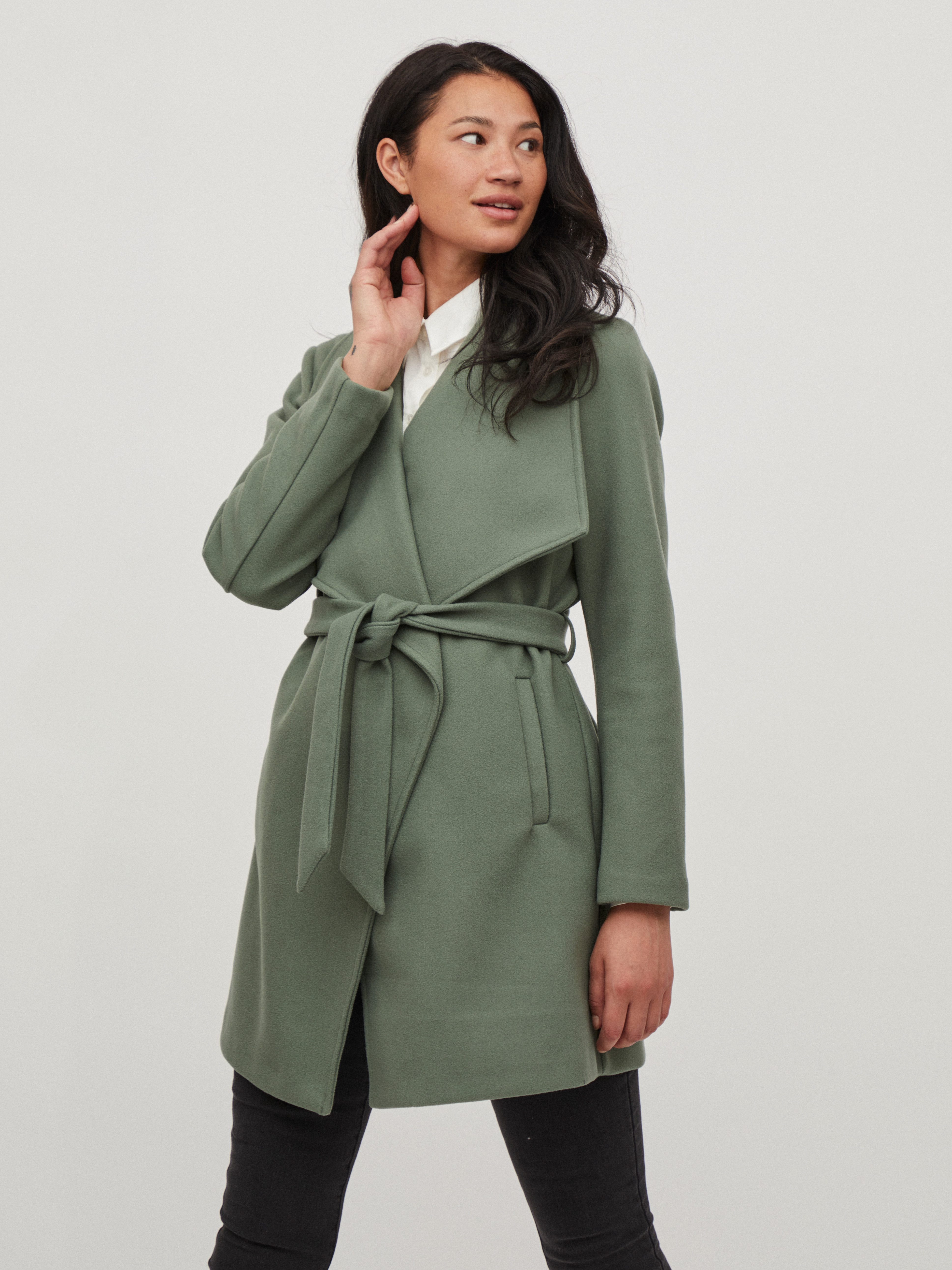 Vila Kurzmantel VICOOLEY COLLAR BELT COAT - NOOS günstig online kaufen