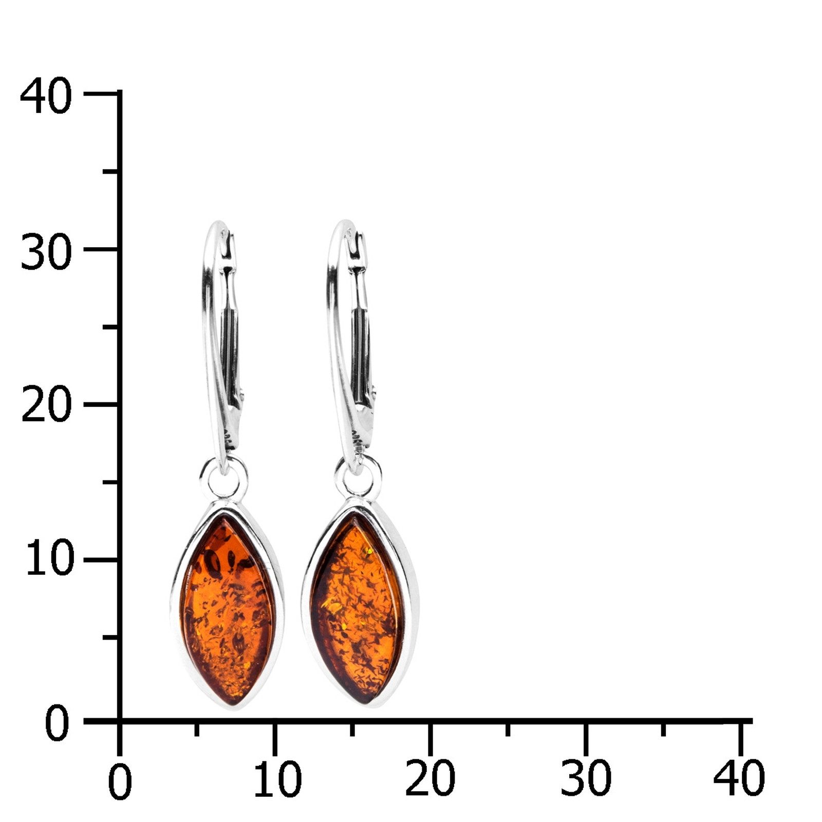 OSTSEE-SCHMUCK Paar Ohrhänger Ostsee-Schmuck Ohrhänger Classic 13 x 6 mm (2 günstig online kaufen