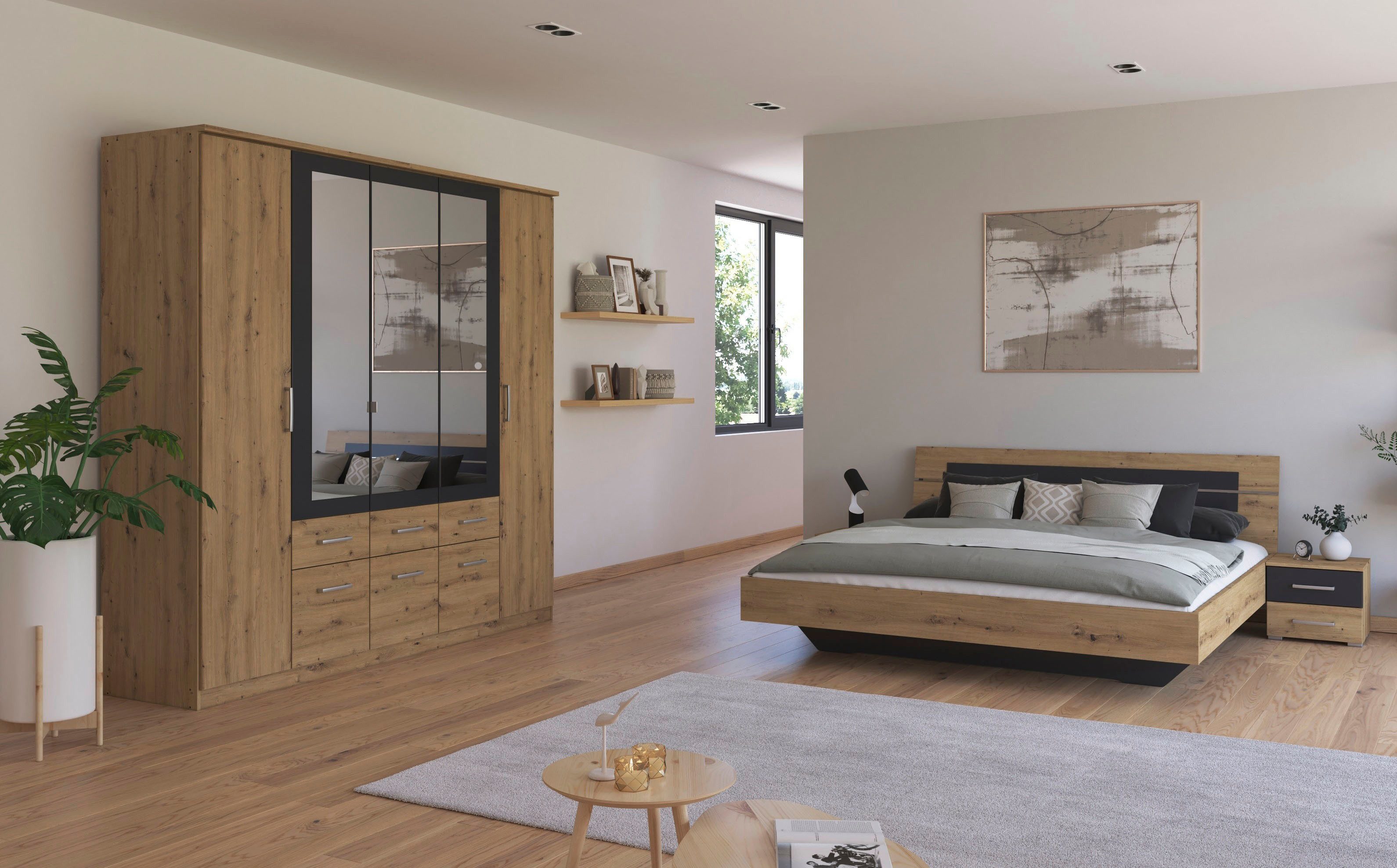 rauch Schlafzimmer-Set Komplettschlafzimmer Schlafzimmer BURANO mit günstig online kaufen