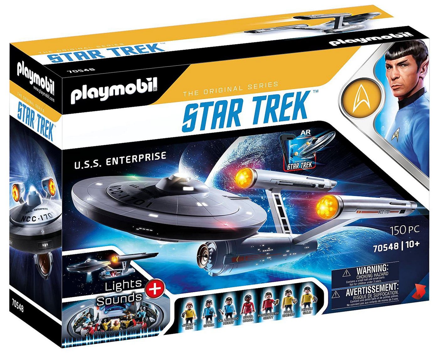 Playmobil® Spielwelt Star Trek U.S.S. Enterprise NCC-1701 70548, (150-tlg), PLAYMOBIL Star Trek Spielset