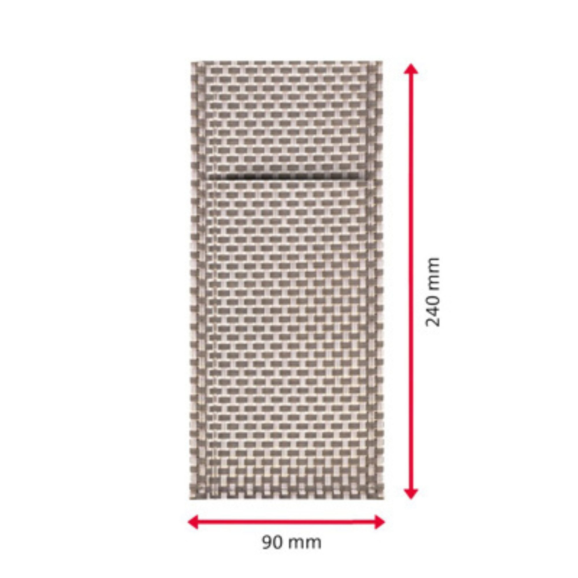 Thiru Besteckhalter Bestecktaschen 6-tlg. - Grau/Silber - abwaschbar & formstabil, (6-tlg) – Bild 4 von 5