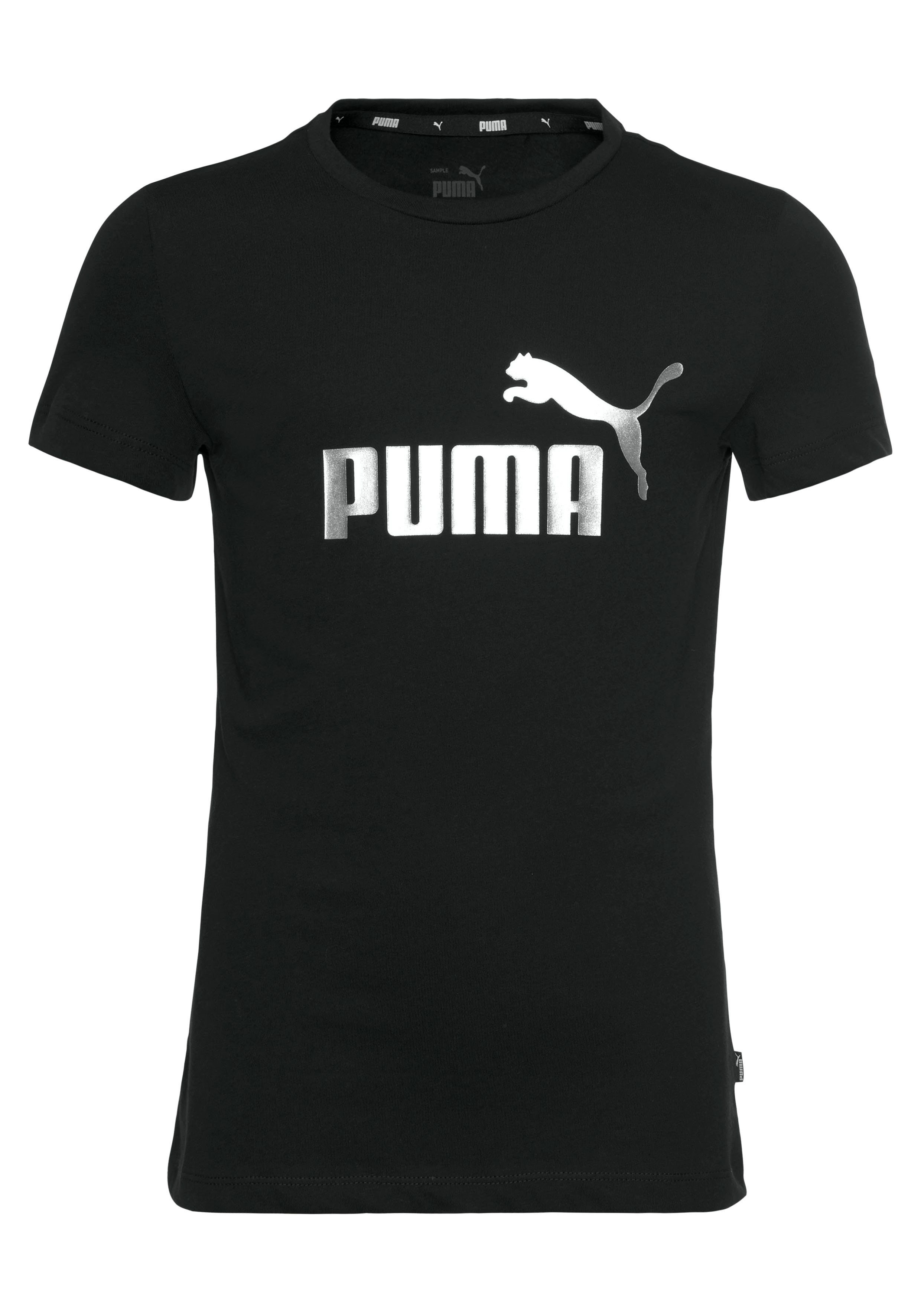 LOGO PUMA Black T-Shirt TEE Puma ESS+ G