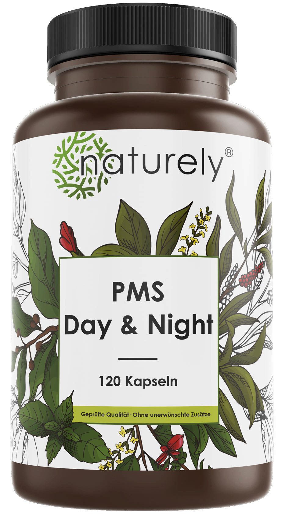 Yes Vegan PMS Hormon Balance - Day & Night Komplex u.a. Mönchspfeffer, vegan Kapseln, 120 St., vegan, laktosefrei, glutenfrei