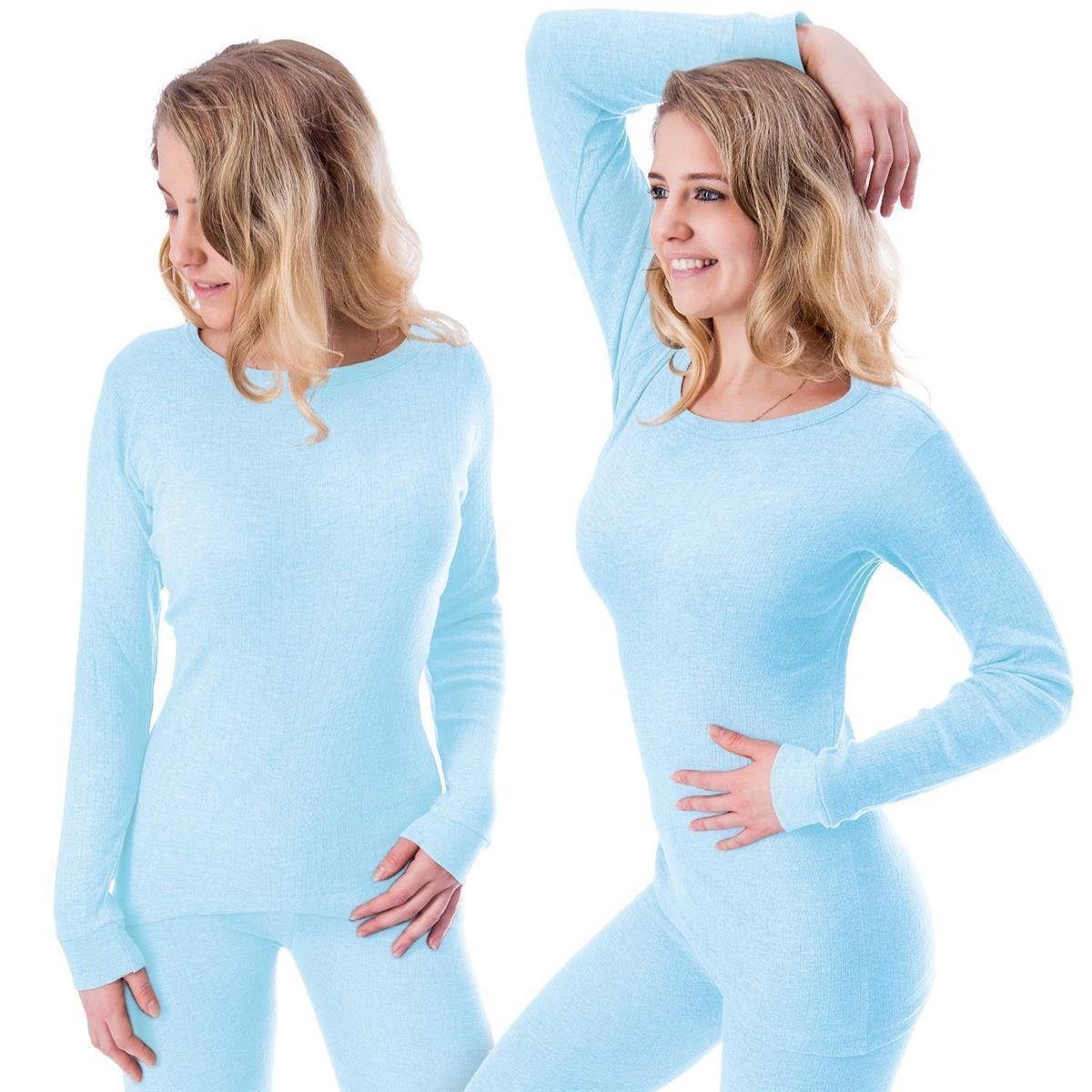 Black Snake Thermounterhemd 2 Thermo Langarmshirts für Frauen – Ideal für Ski & Outdoor im Winter (Spar-Set, 2-St) Damen Майки mit Innenfleece 2er-Pack