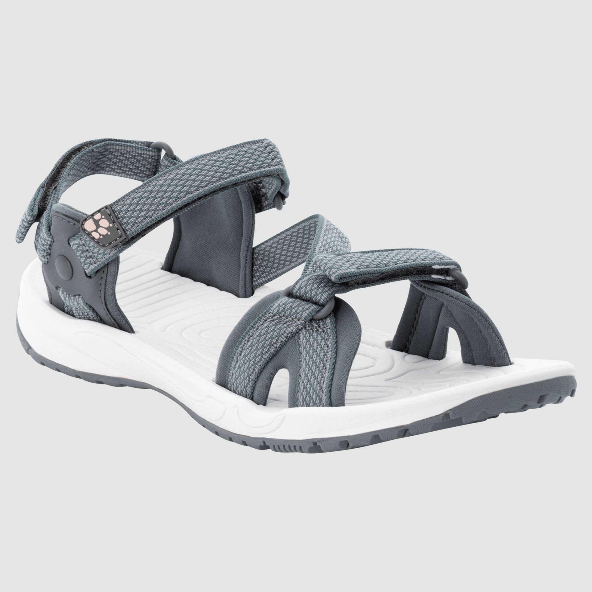 Jack Wolfskin Lakewood Ride Neoprenpolsterung grau Damen Sandale