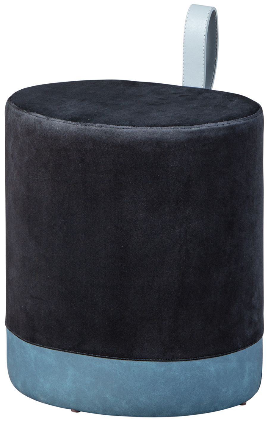 FURNARO Hocker, Wohnen, Wohnzimmer, Schlafzimmer, Textil, Schwarz