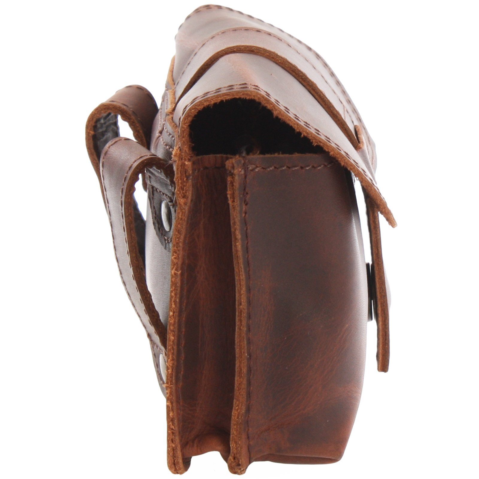 LECONI Gürteltasche Bauchtasche Hüfttasche Damen Herren Leder LE9005