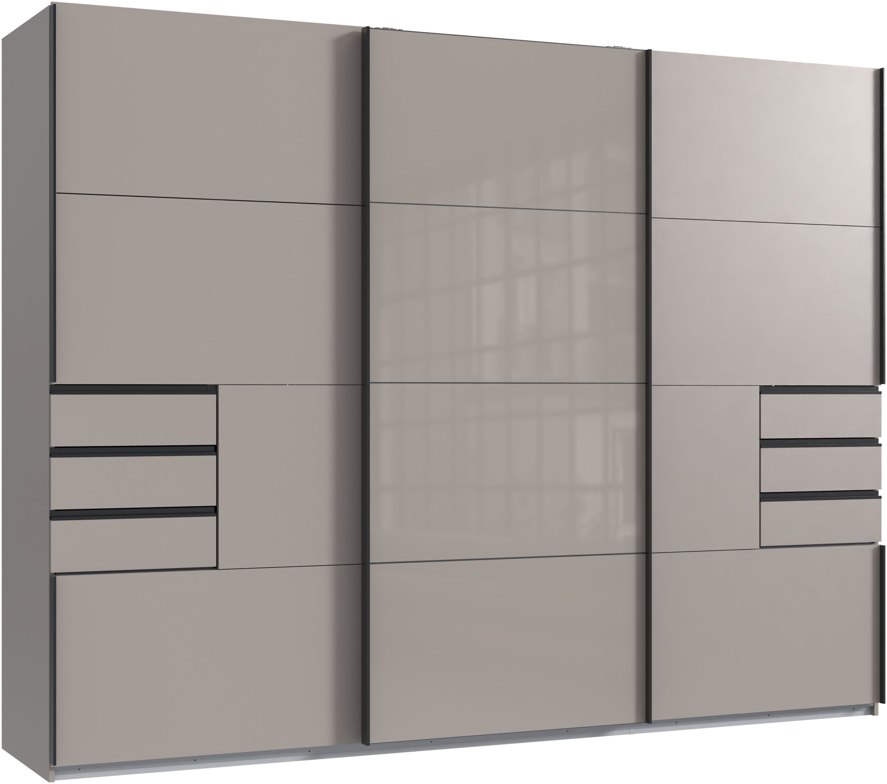 Wimex Schwebetürenschrank "Tilburg" mit Glaselementen günstig online kaufen