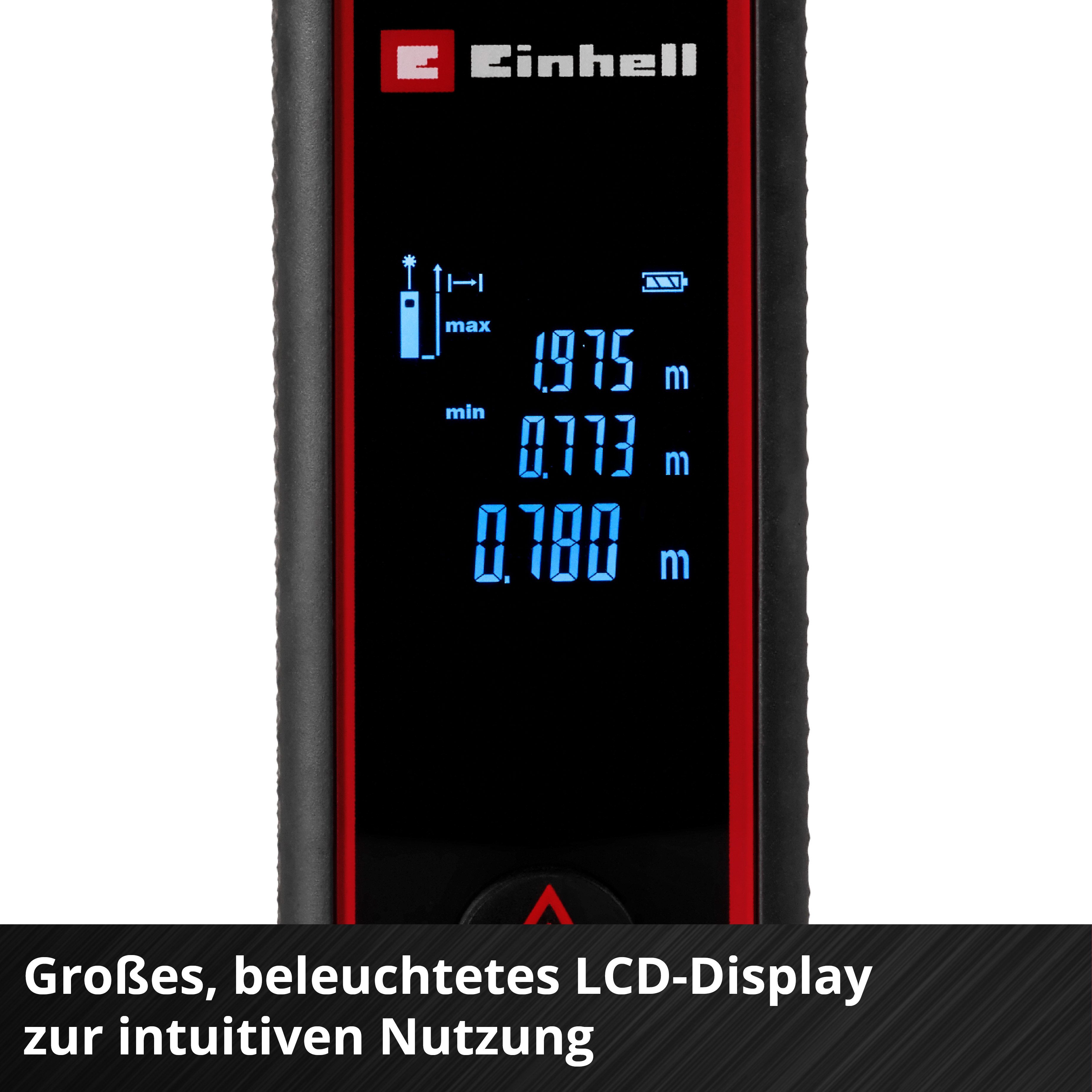 Einhell Lasermessgerät Laser-Distanzmesser TC-LD 40 R