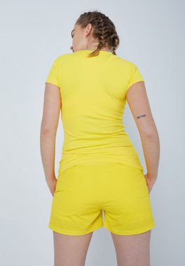 SPORTKIND Funktionsshirt Tennis Capsleeve T-Shirt für Mädchen & Damen gelb
