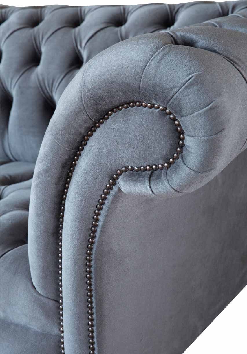 JVmoebel Chesterfield-Sofa, Chesterfield Zweisitzer Klassisch Design Sofas Sofa Couch Textil