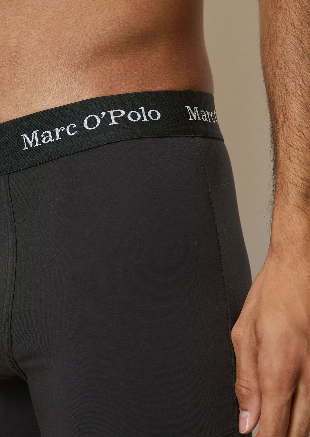 6er (6-St) Marc Esseentials Pack Logo-Bund, Boxershorts Eingriff, O'Polo ohne