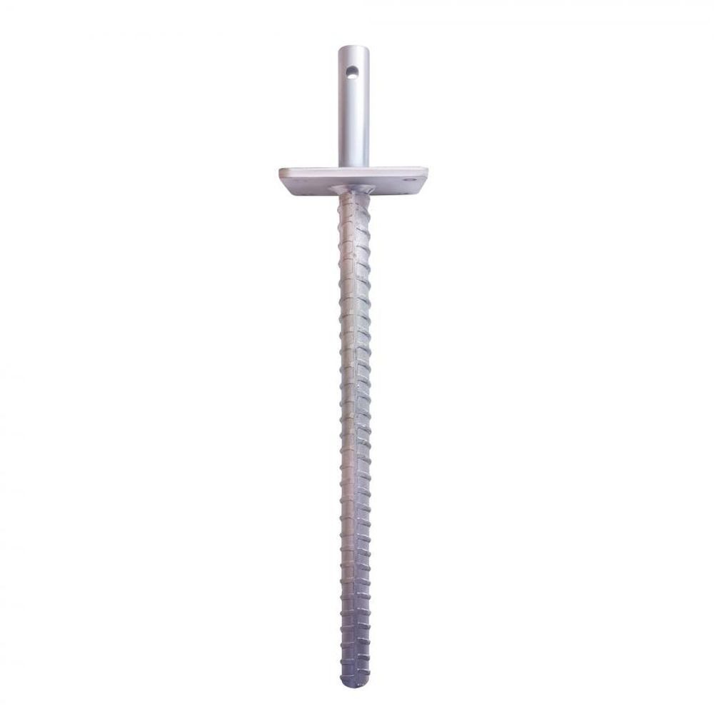Thumbnail - ROG-Gardenline Pfostenträger Pfostenträger 11x11 cm Platte, Dorn + Dolle, Länge 51,3 cm, Stahl, (9-St), verzinkt