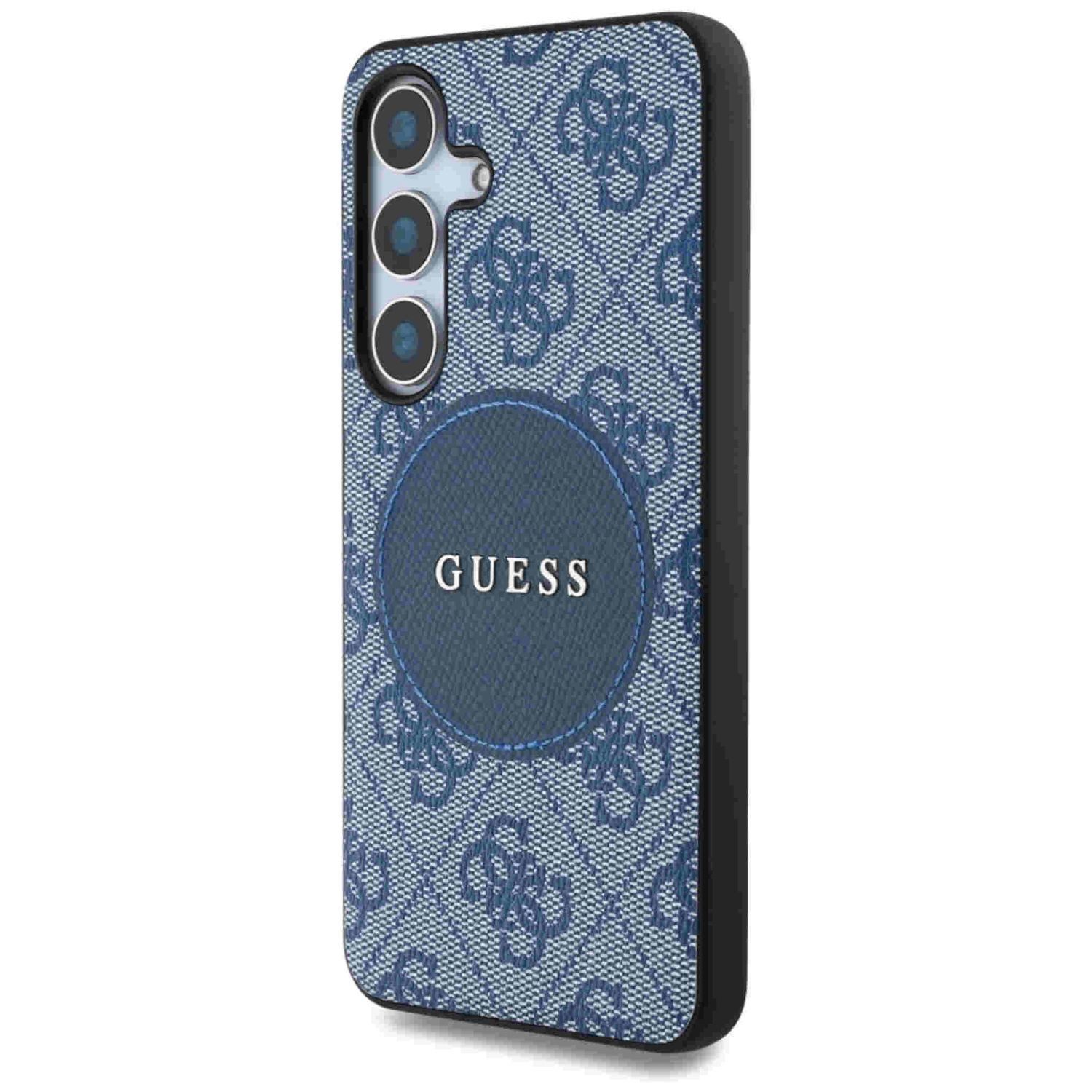 Guess Smartphone-Hülle Guess Samsung Galaxy S25 Plus 4G Round Patch Classic Logo MagSafe