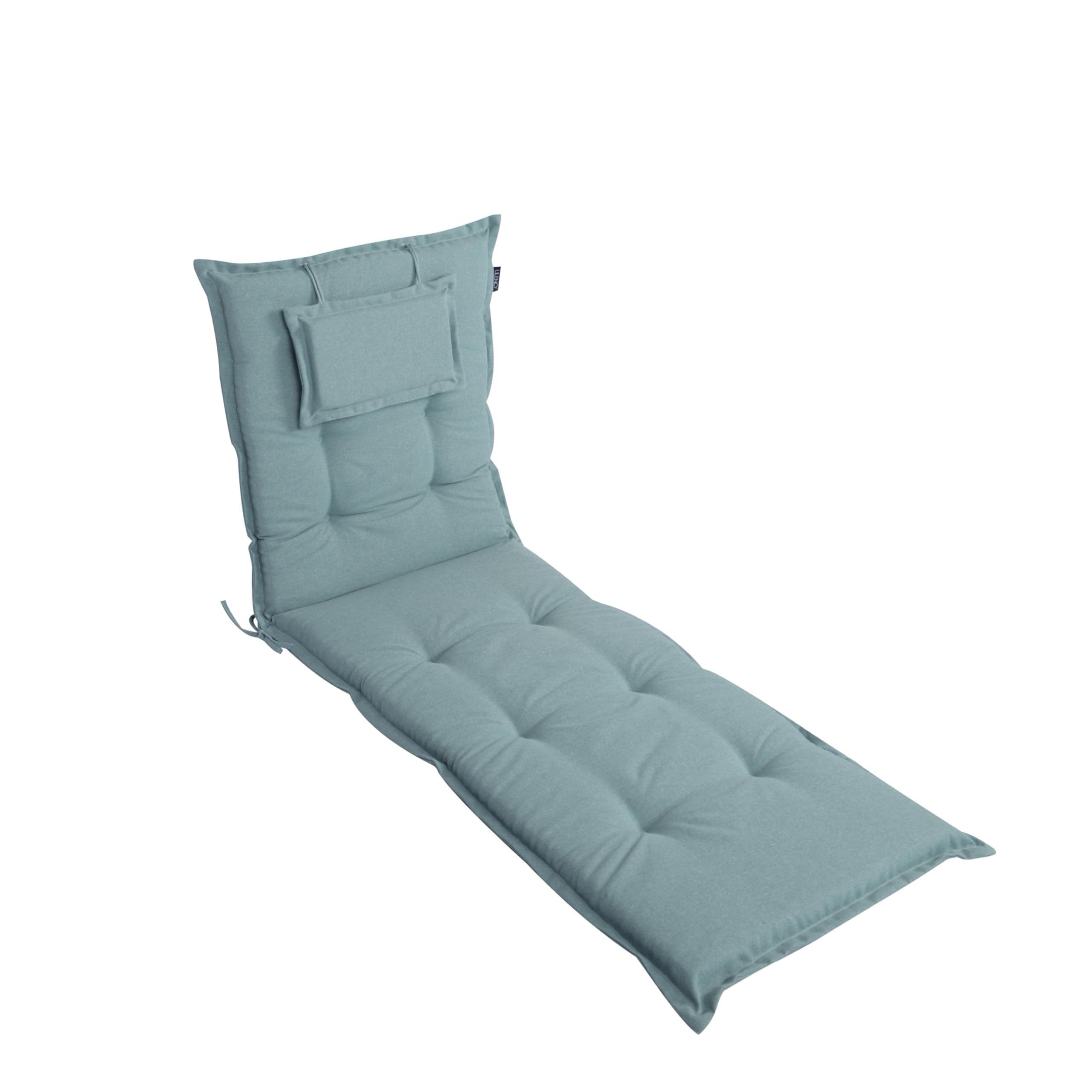 LILENO HOME Liegenauflage perfekt für Strandliegen, Sonnenliege Auflage, Gartenliege Auflage, (1er Set), Polsterauflage Aqua, Auflagen für Gartenliegen