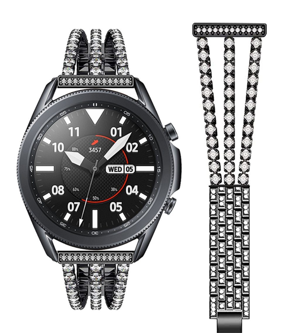Kompatibel mm 2 Active 40 Schwarz Uhrenarmband Smartwatch-Armband mit Samsung 44 ELEKIN Galaxy mm