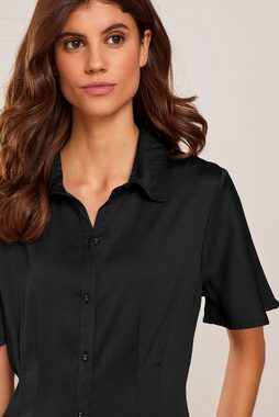 Next Blusenkleid Midi-Hemdkleid mit gerippten Ärmeln im Empire-Stil (1-tlg)