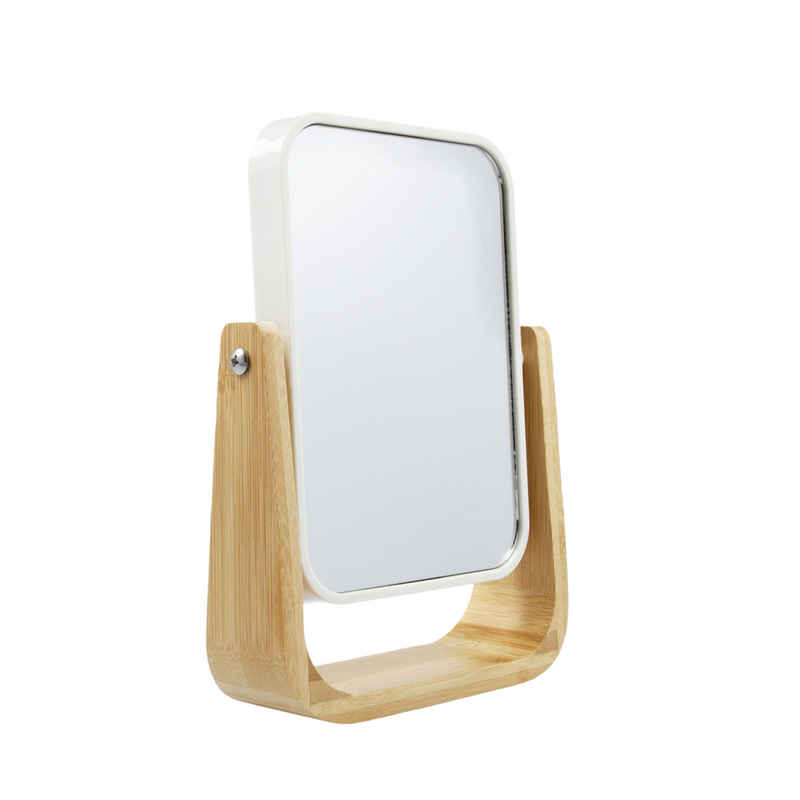 PARSA Beauty Spiegel Bambusspiegel mit 5-fach Vergrößerung