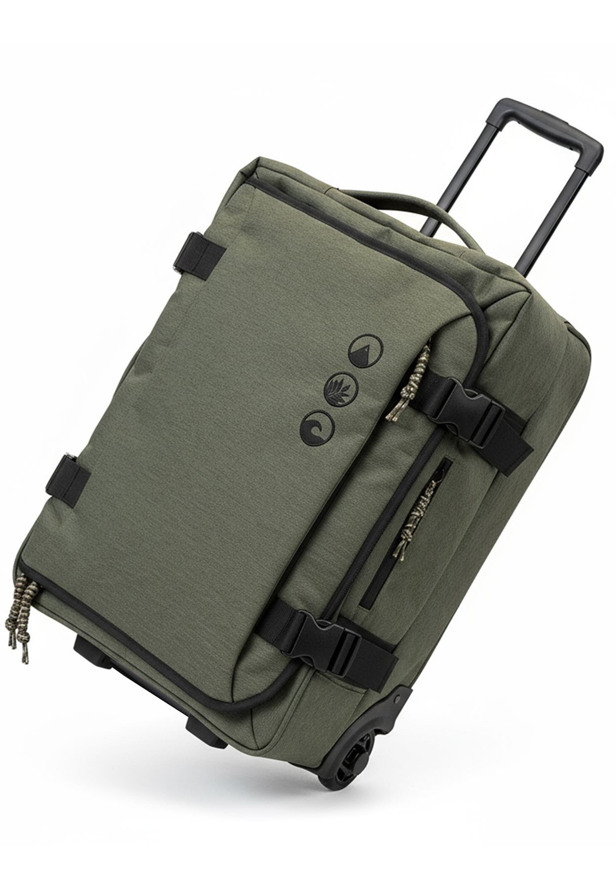 SONS OF ALOHA Koffer Backpacker Rucksack mit Rollen 3 in 1 Handgepäck  55 cm, 2in1 Hybrid Handgepäck Koffer 2 Rollen & Rucksack aus Plastikflaschen