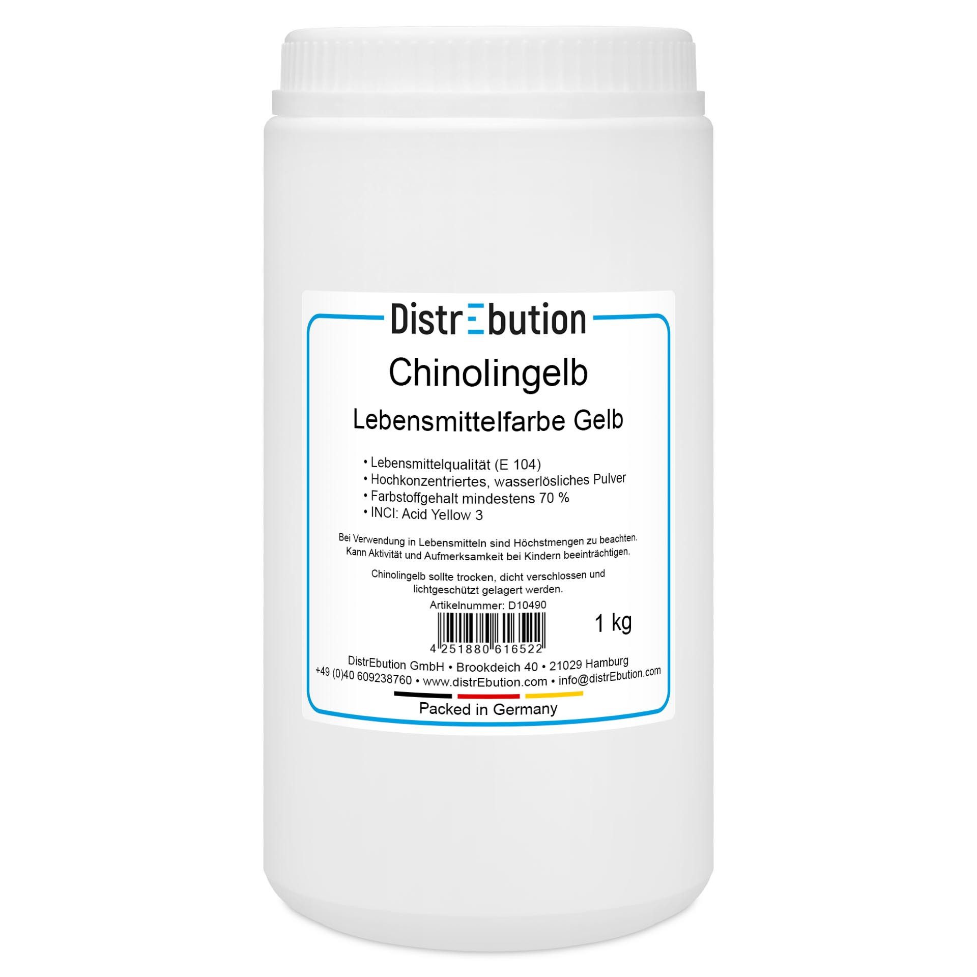 DistrEbution Lebensmittelfarbstoff Lebensmittelfarben in Blau, Rot, Gelb, Orange, Schwarz - 20g und 1kg, Klare Gelbtöne für Lebensmittel