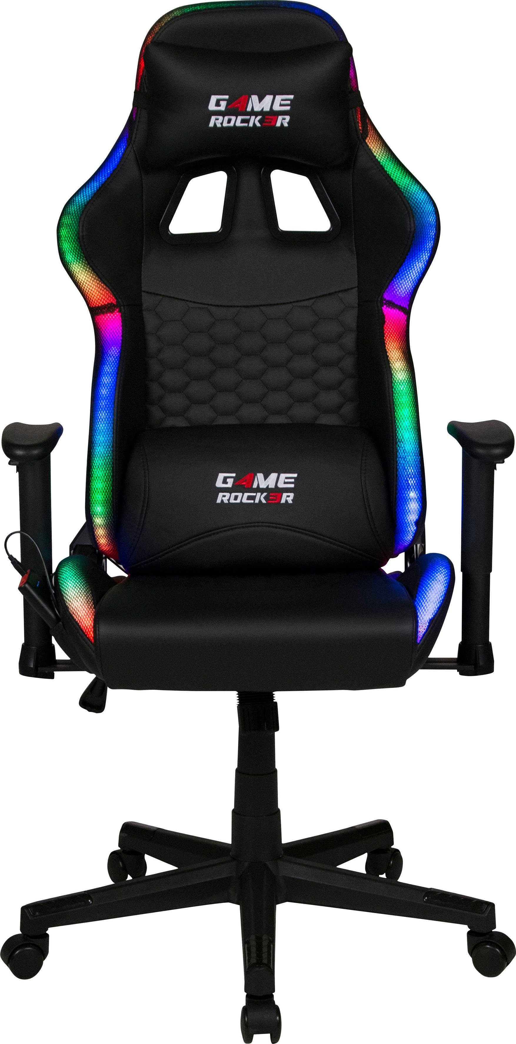 Duo Collection Chefsessel Game-Rocker LED Gaming LED, mit G-10 Wechselbeleuchtung Chair