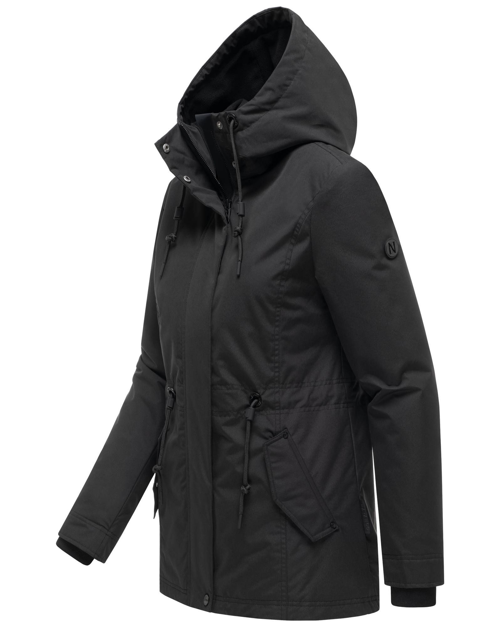 Navahoo Winterjacke Nibellaa 14 Warme Damen Jacke mit Taillenzugkordel