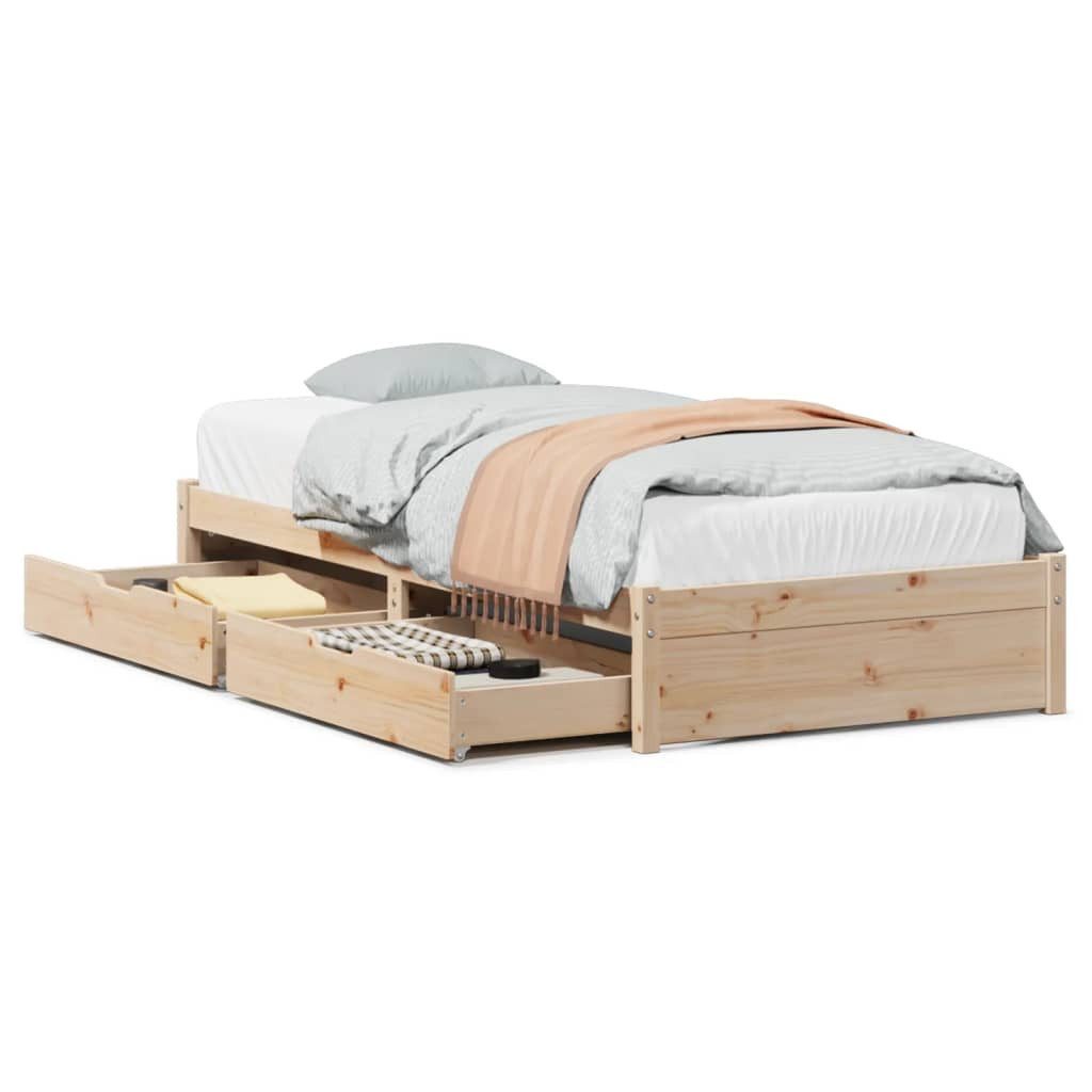 vidaXL Bett Massivholzbett ohne Matratze 90x190 günstig online kaufen