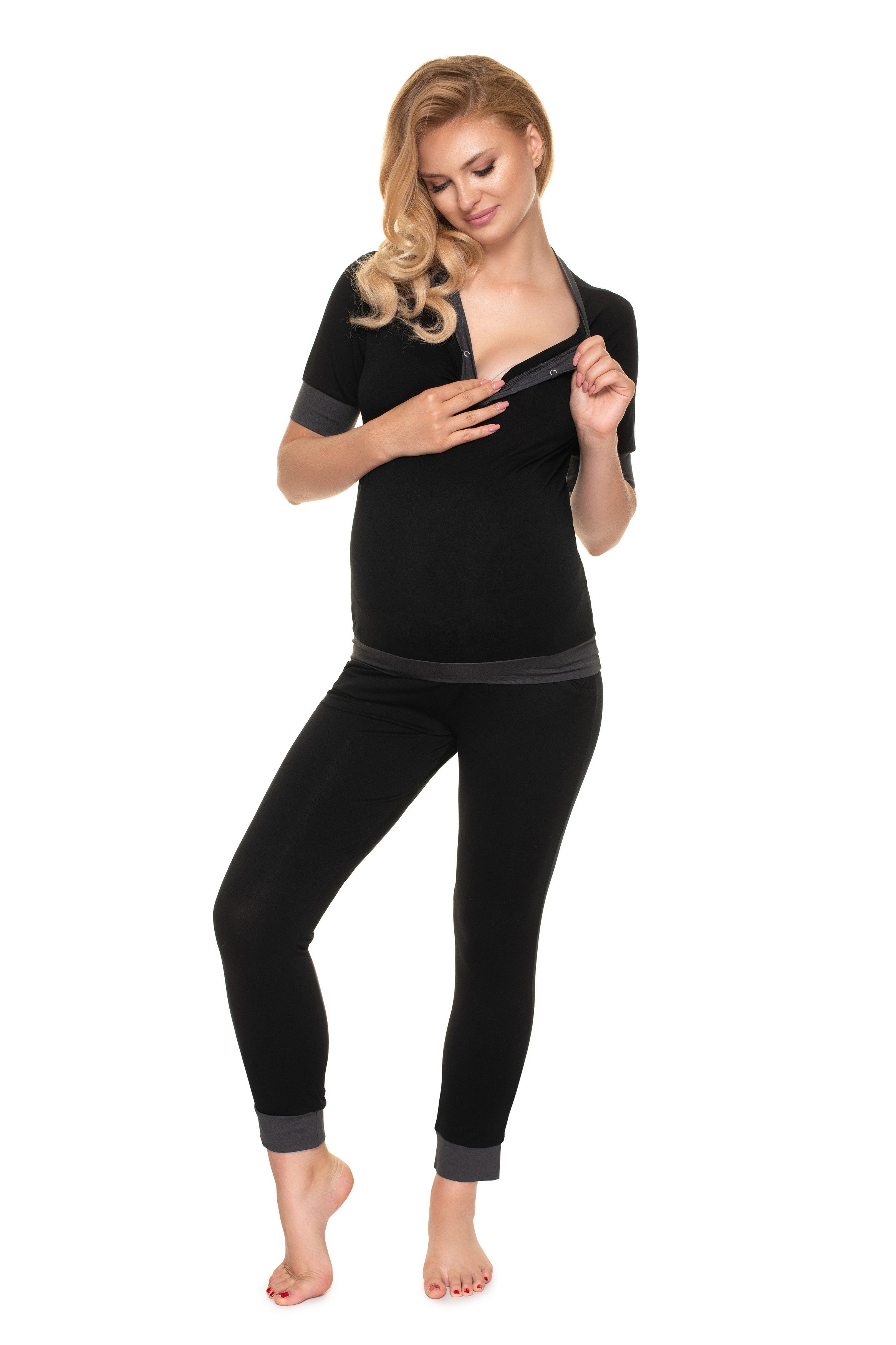 PeeKaBoo Umstandspyjama Umstandsmode Stillmode Schlafanzug Pyjama Schwanger günstig online kaufen