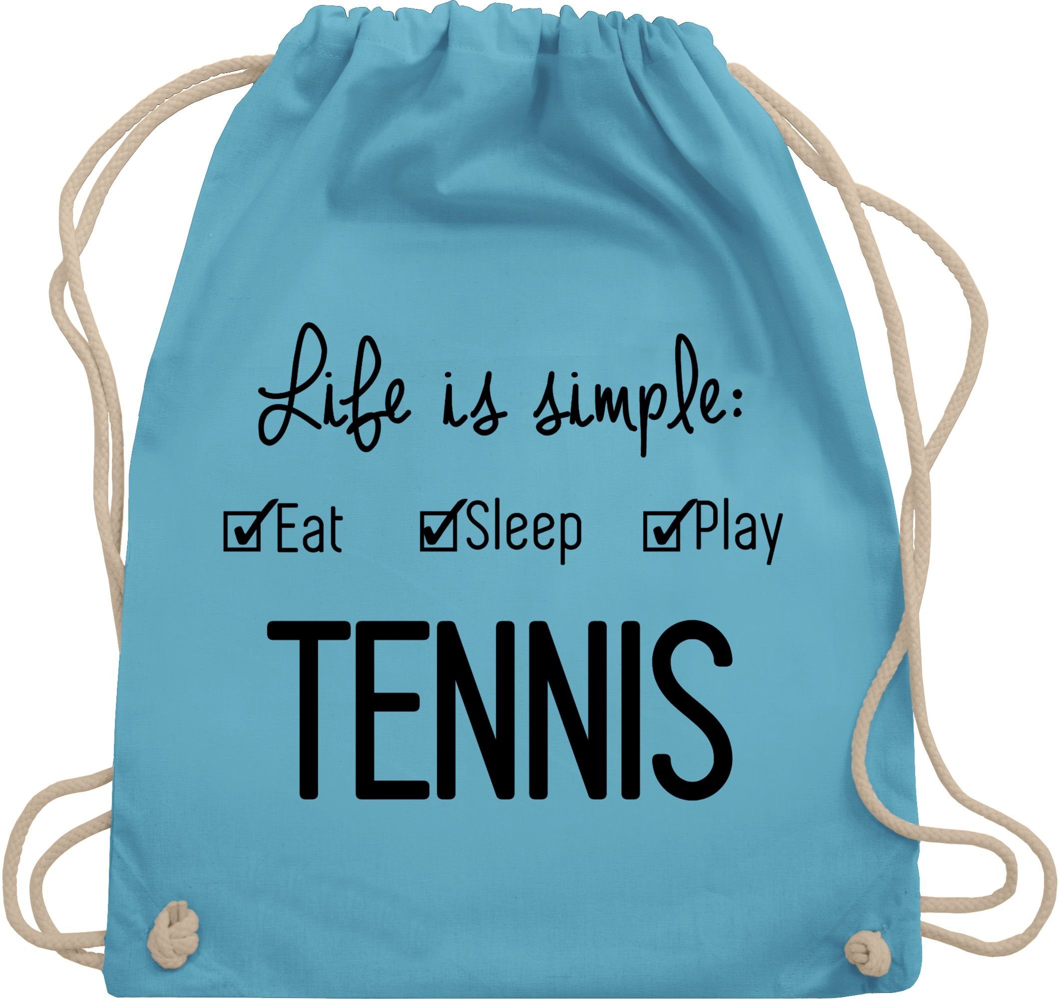 Shirtracer Turnbeutel »Life is simple Tennis - Tennis Zubehör -  Turnbeutel«, Tennis Spiele Tennisspieler Geschenk online kaufen | OTTO